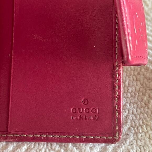 Gucci keychain wallet holder in pink - Picture 7 of 13